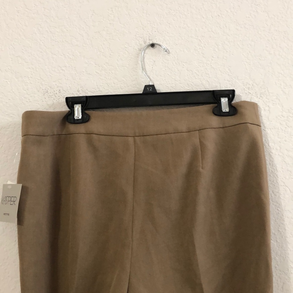 Kasper Petite Crepe Straight -Leg Pant - Picture 6 of 9
